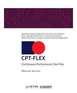 CPT-Flex – Continuous Performance Test Flex - Aplicação On-line CPT-Flex – Continuous Performance Test Flex - Aplicação On-line