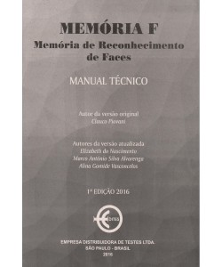 Memória F - Teste de memória de reconhecimento de faces - Caderno de aplicação