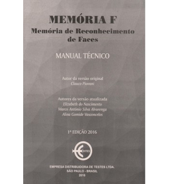 Memória F - Teste de memória de reconhecimento de faces - Kit