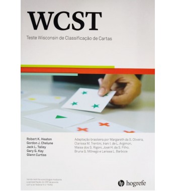 WCST - Teste Wisconsin de Classificação de Cartas - Bloco de respostas