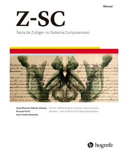 Z-SC - Coleção com Pranchas - Teste de Zulliger no Sistema Compreensivo Z-SC - Coleção com Pranchas - Teste de Zulliger no Sistema Compreensivo