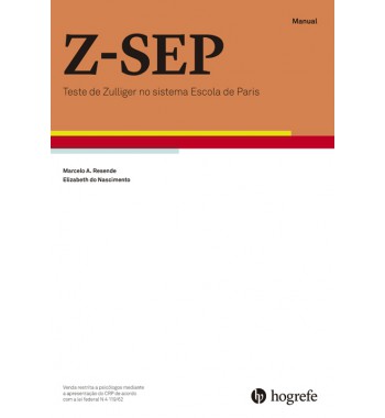 Z-SEP - Teste Zulliger no Sistema Escola de Paris - Manual de Instruções