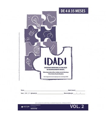 IDADI - Livro de Aplicação de 4 a 35 Meses - Vol. 2