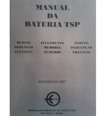 TSP - Caderno de aplicação - Dimensão